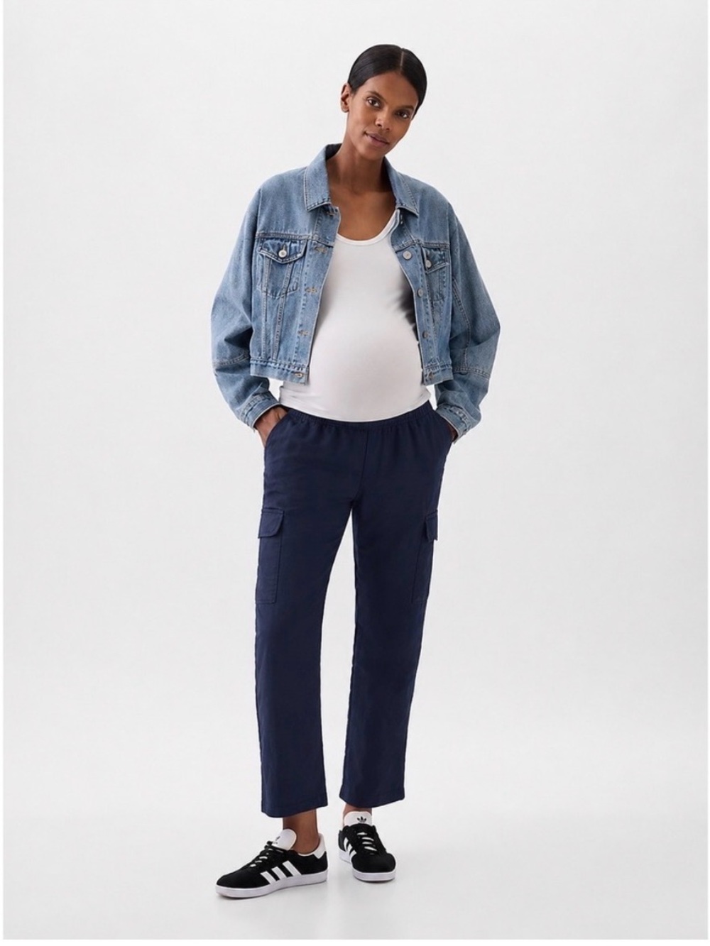 GAP Maternity Navy Cargo Pants